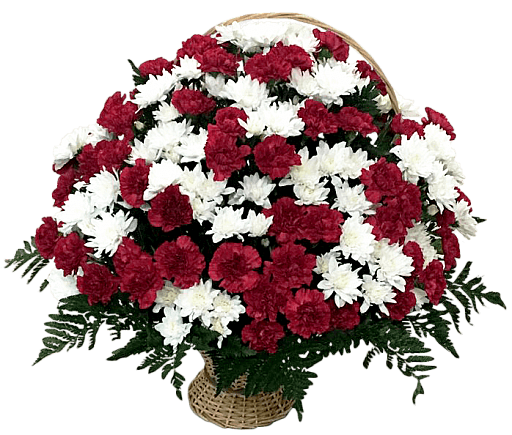 Корзина из живых цветов